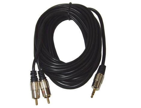 Kabel Jack3,5st-2RCA Metal  5,0m