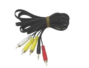 Kabel Jack3,5st.+RCA-3*RCA 5m  ----