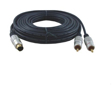 Kabel SVHS-2*RCA Digital 5,0m Blister - - 2