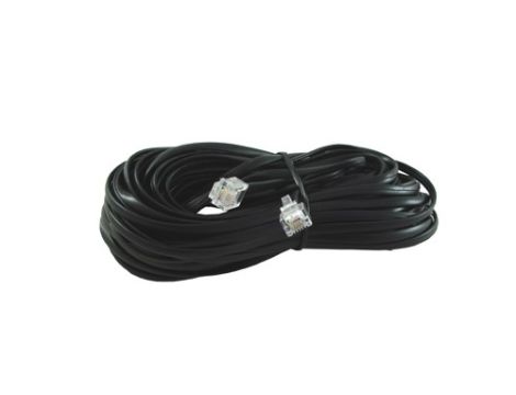 Kabel telefoniczny 15m czarny