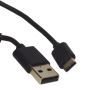 Kabel USB wtyk A- Type-C 1,5m czarny - 3