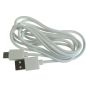 Kabel USB wtyk A- Type-C 1,5m biały - 3