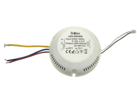 Zasilacz CC Kortikon 36W 820mA 24-48V  okragły