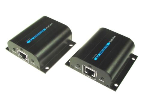 HDMI Extender 60m po skrętce 1xCat6 z IR