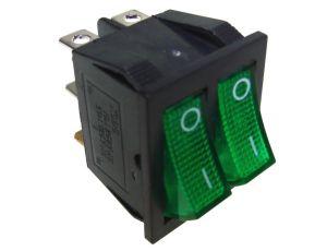 Przełącznik IXL2101 1C 230V/15A zielony
