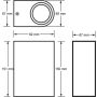 Oprawa elewacyjna Forti 2x GU10 srebrny - 4