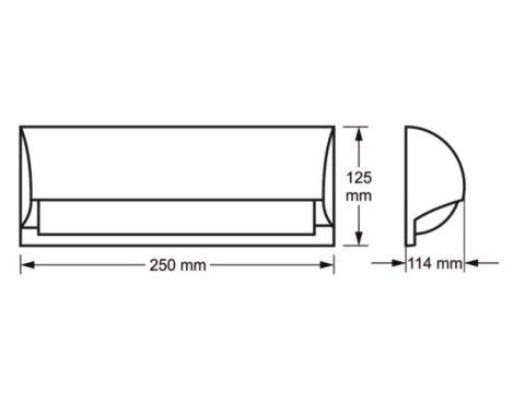 Oprawa elewacyjna Freon E27 szara - - 2