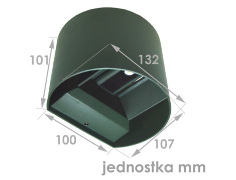 Oprawa elewacyjna LED Kreon 2*3w  okrągły 4000K RA - 3