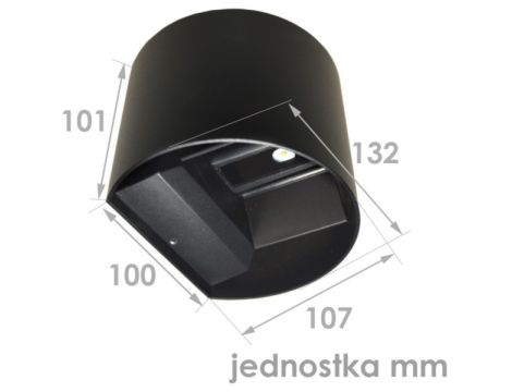 Oprawa elewacyjna LED Kreon 2*3w  okrągły 4000K cz - 3