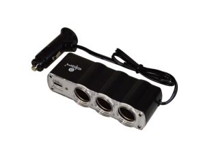 Rozgałęźnik zapalniczki 1/3gn.AV na kablu + USB