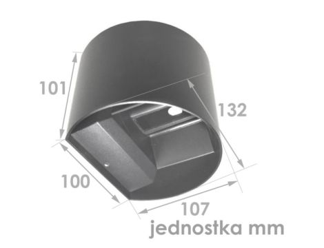 Oprawa elewacyjna LED Kreon 2*3w  okrągły 4000K an - 3