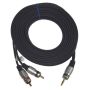 Kabel Jack3,5st-2RCA Digital  5,0m złote - 3